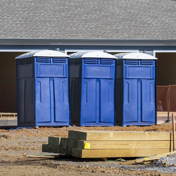 is there a specific order in which to place multiple portable toilets in Creston OH